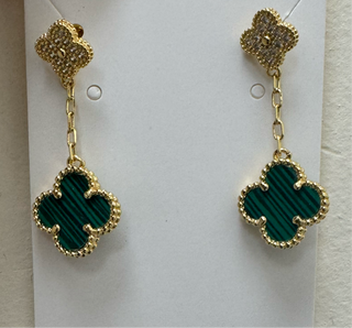 Lucky Dangle Stud Earrings