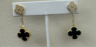 Lucky Dangle Stud Earrings