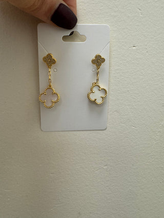 Lucky Dangle Stud Earrings