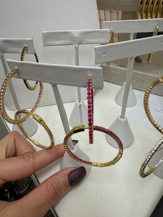 RhineStone Hoops