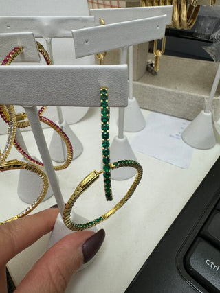 RhineStone Hoops