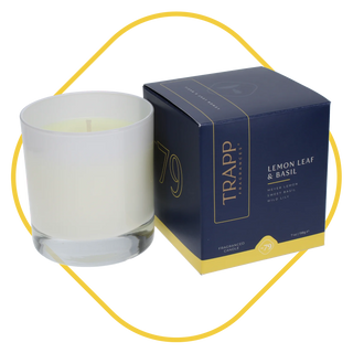 Lemon Leaf & Basil 7oz candle